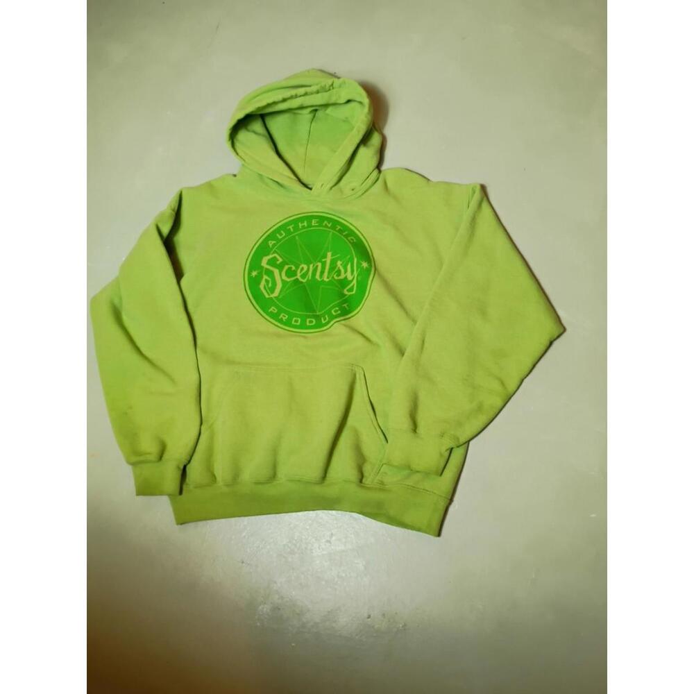 Scentsy Lime Green Hoodie Adult Size L Lime Green Sweatshirt